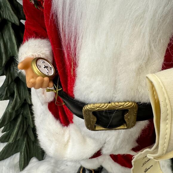Traditional Santa w/ Naughty & Nice List, Full Toy Bag and Stuffed Bear, 24” - Picture 8 of 8